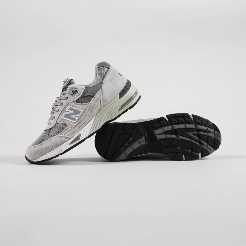 New Balance Made In UK 991 Shoes Grey White-1