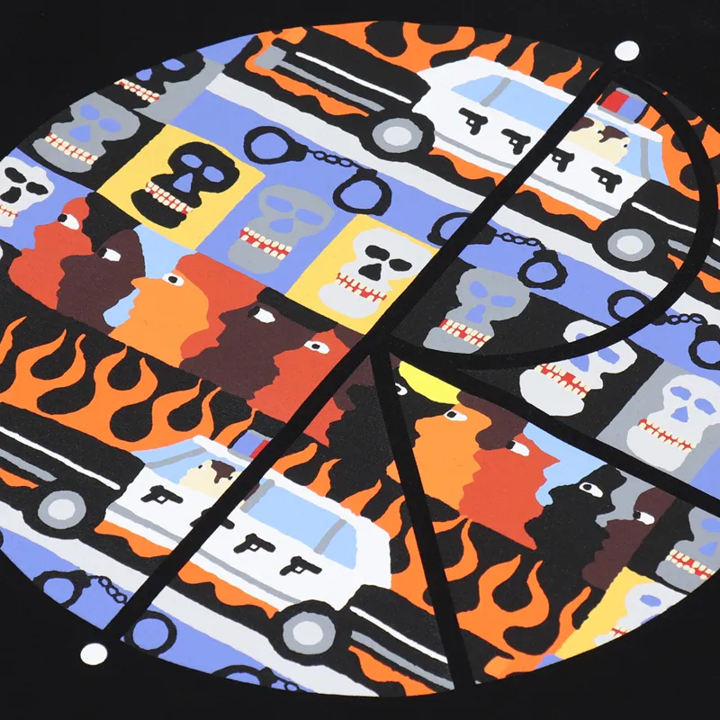 Polar Skate Co. ACAB Fill Logo Long Sleeve T Shirt Black-2