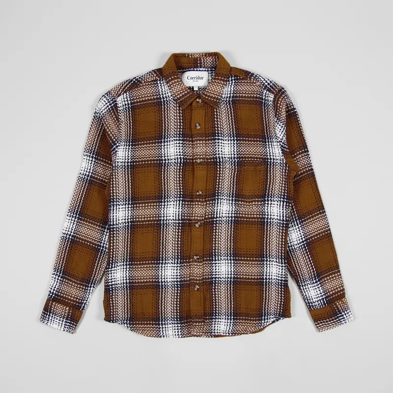 Corridor Acid Plaid Shirt Umber