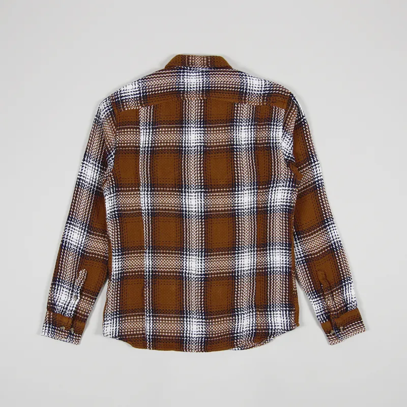 Corridor Acid Plaid Shirt Umber-1