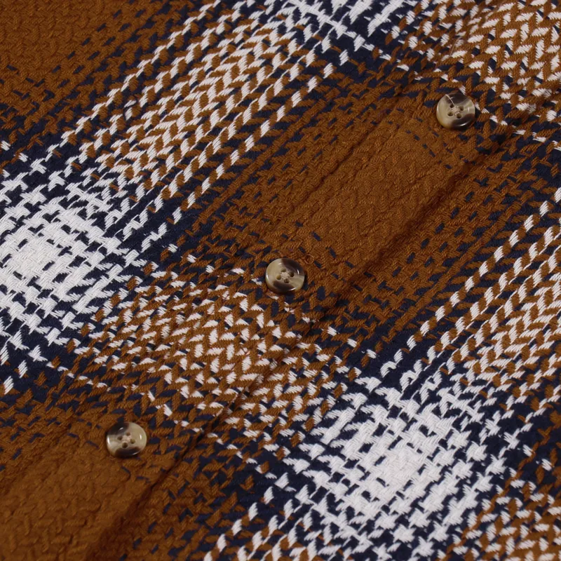 Corridor Acid Plaid Shirt Umber-6