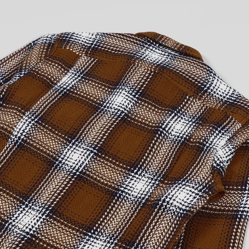 Corridor Acid Plaid Shirt Umber-3
