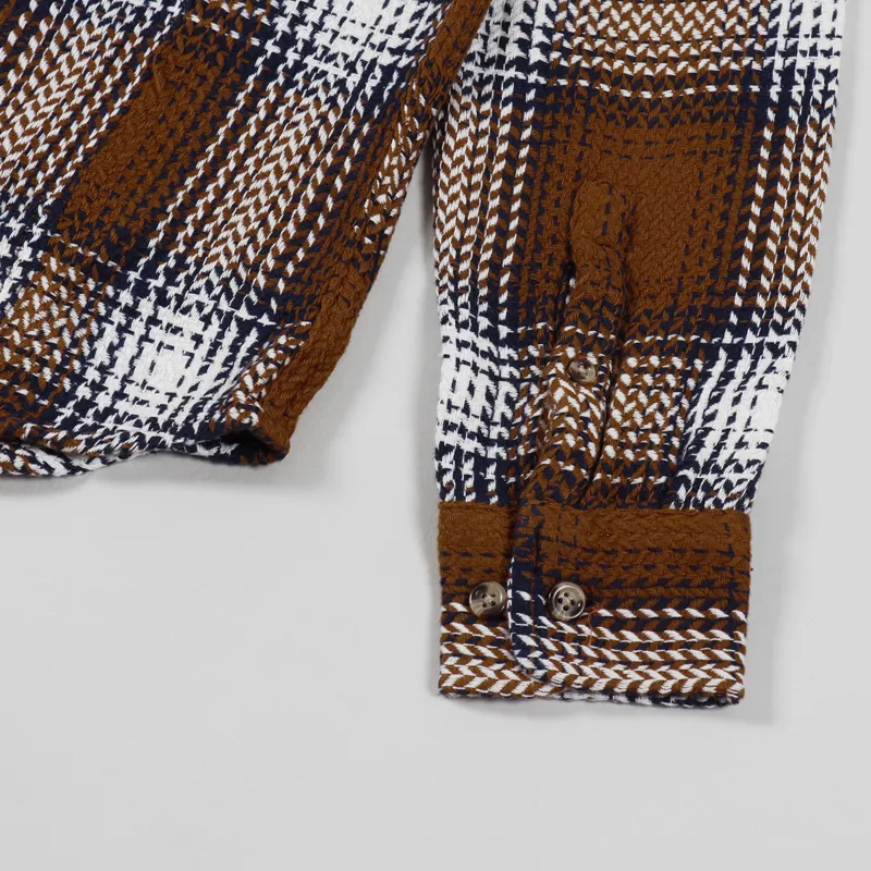 Corridor Acid Plaid Shirt Umber-5