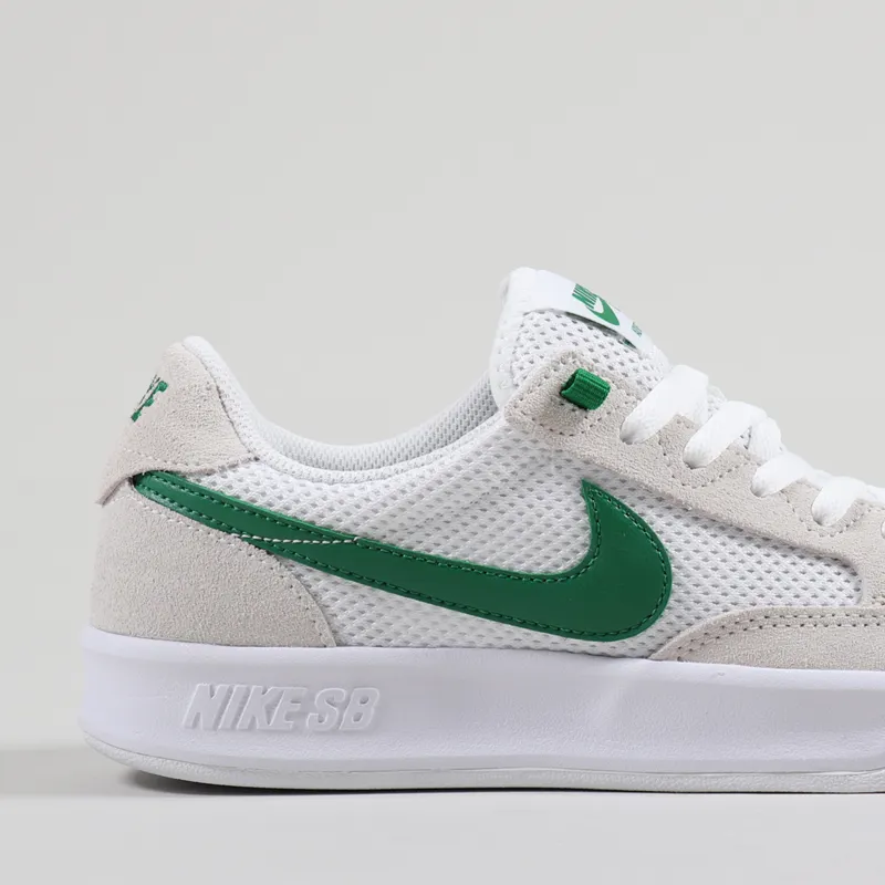Nike SB Adversary Shoes White Pine Green-4