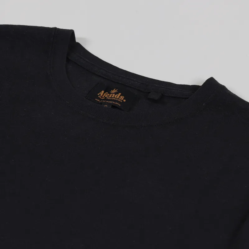 Afends Classic Hemp T Shirt Black-4