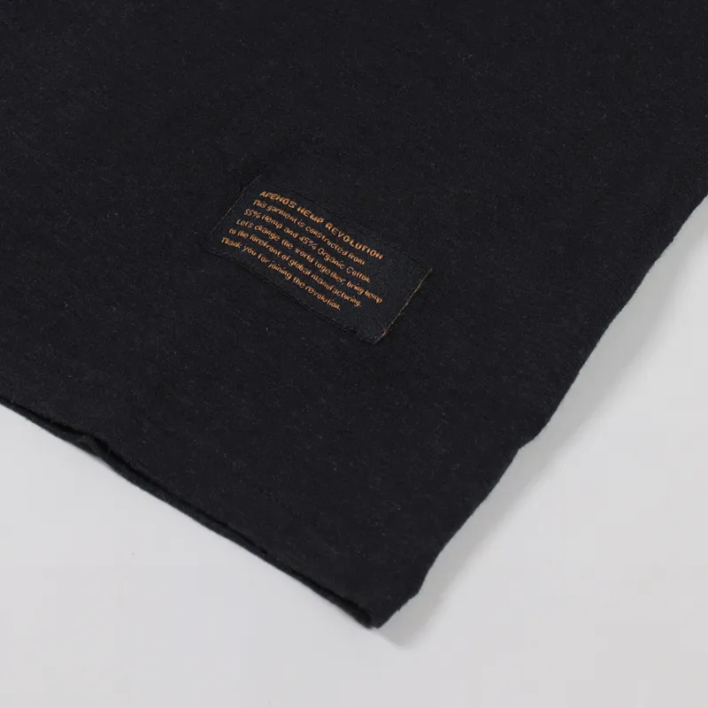 Afends Classic Hemp T Shirt Black-2