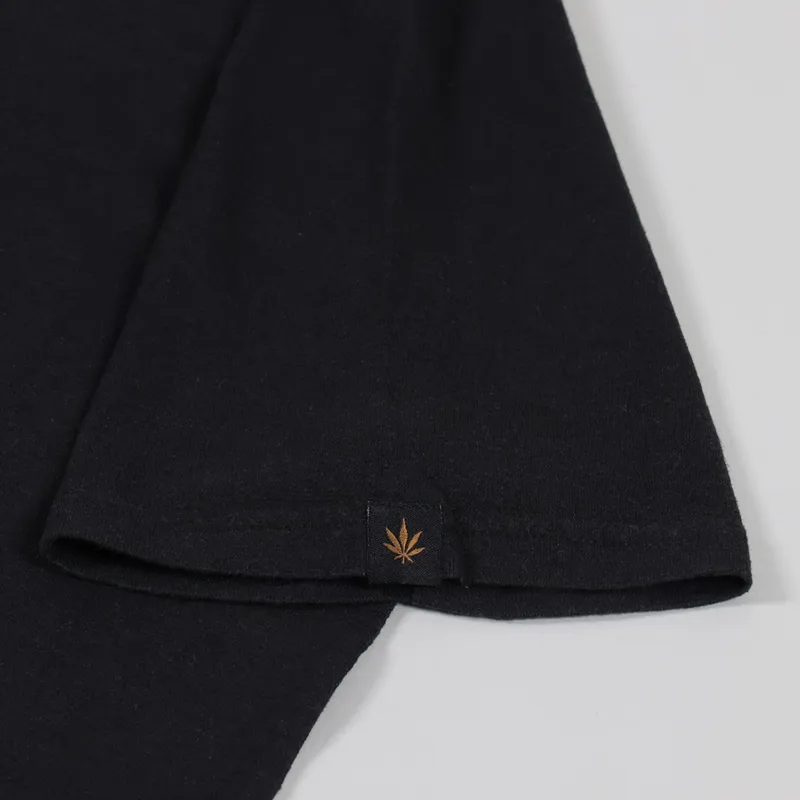 Afends Classic Hemp T Shirt Black-3