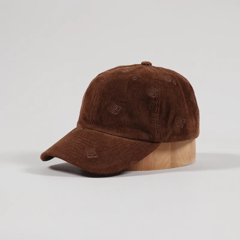 Bronze 56K Mens Skatewear All Over Embroidered Cap Brown Hat