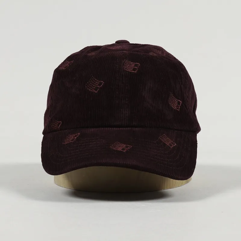 Bronze 56K All Over Embroidered Cap Maroon-2