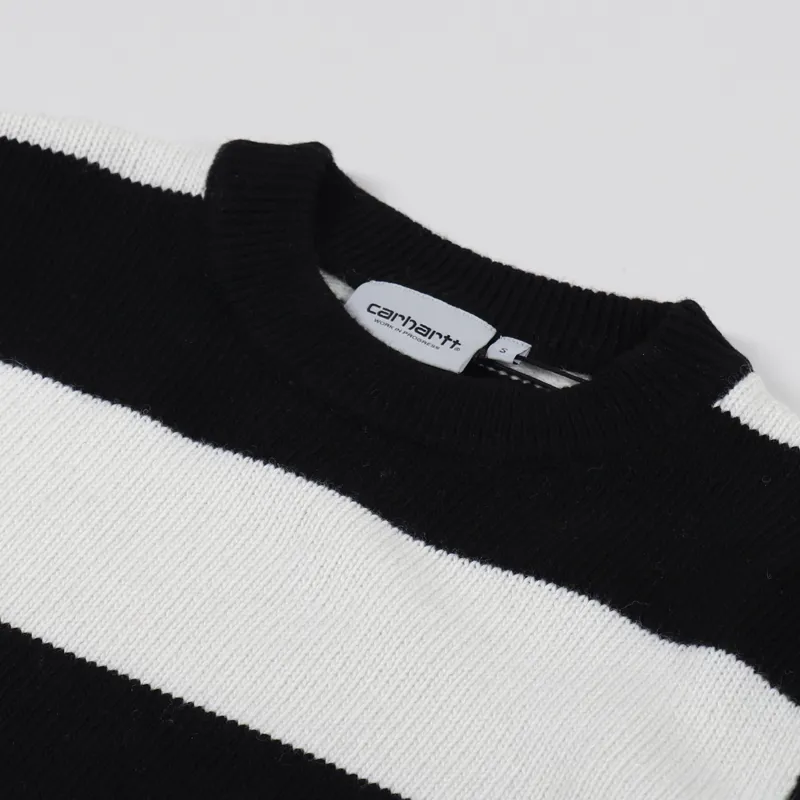 Carhartt WIP Alvin Sweater Stripe Black Wax-2