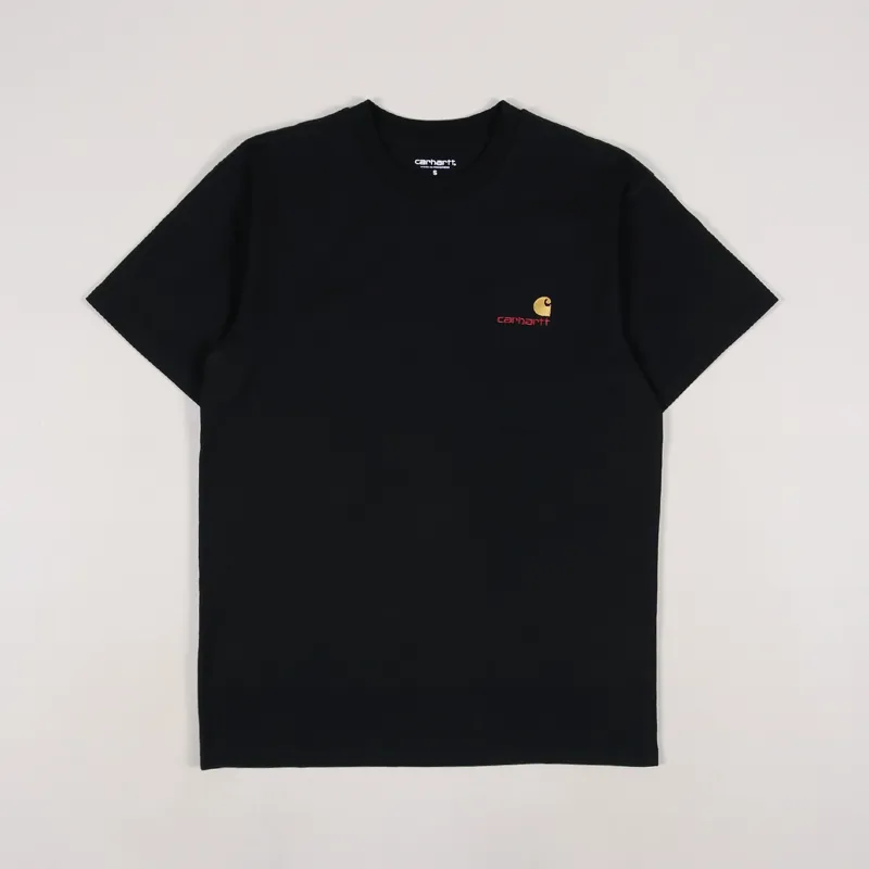 Carhartt WIP American Script T Shirt Black