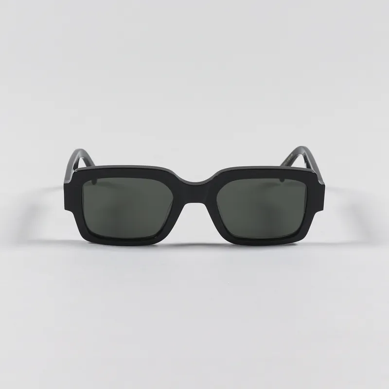 Monokel Apollo Sunglasses Black Green Solid Lens-2