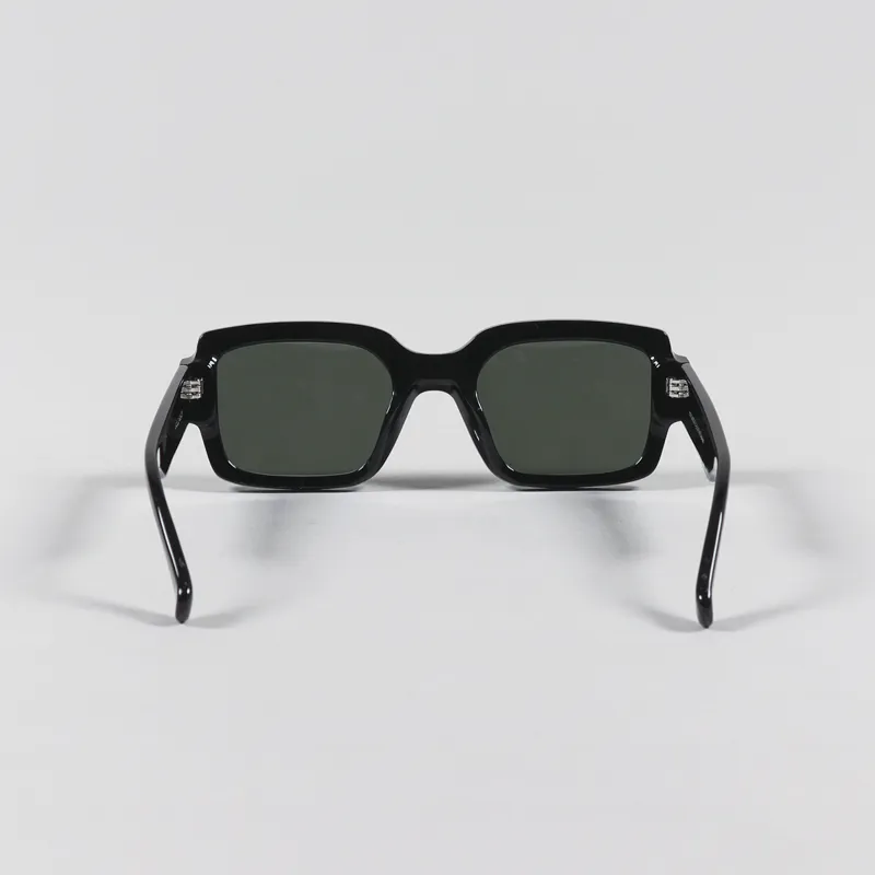 Monokel Apollo Sunglasses Black Green Solid Lens-3