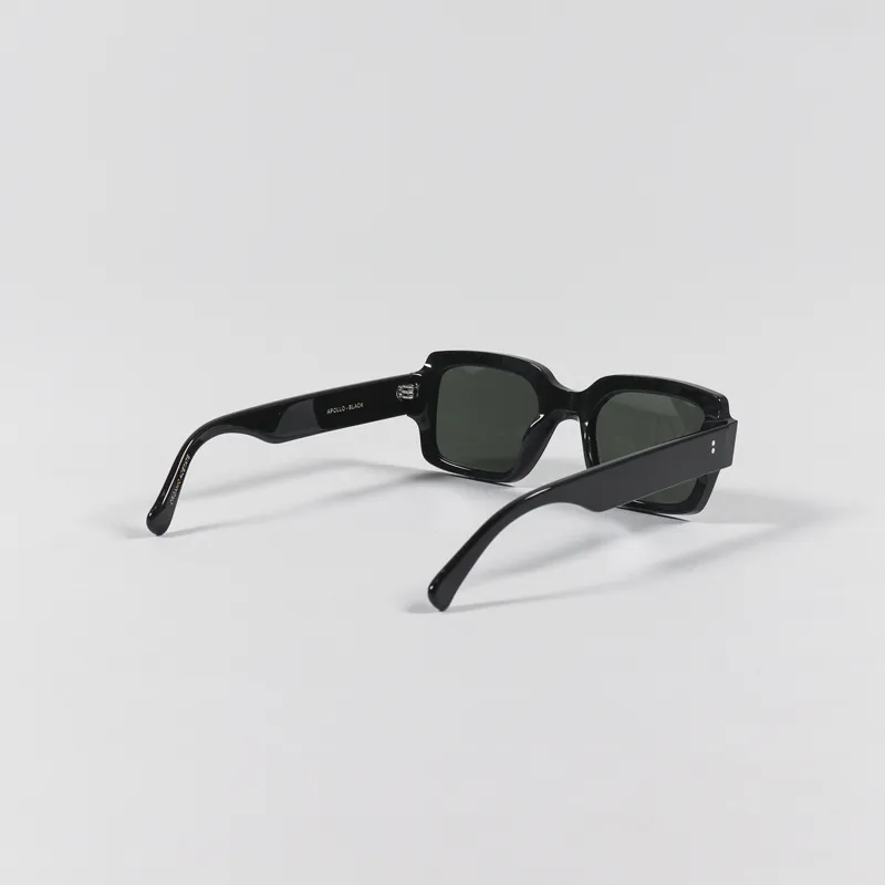 Monokel Apollo Sunglasses Black Green Solid Lens-1