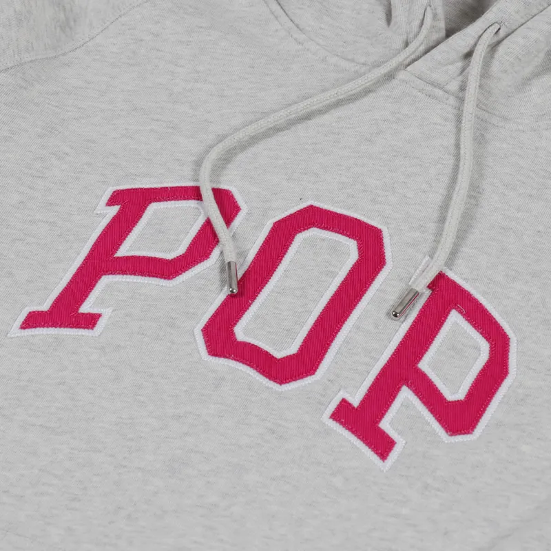 Pop Trading Company Arch Hooded Sweat Off White Heather-5