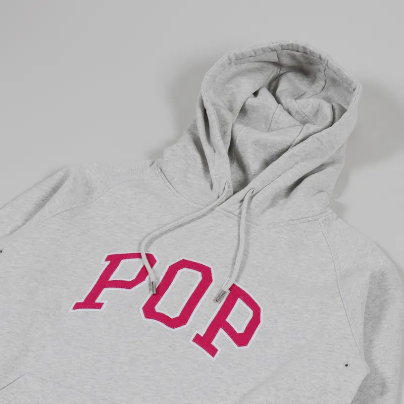 Pop Trading Company Arch Hooded Sweat Off White Heather-2