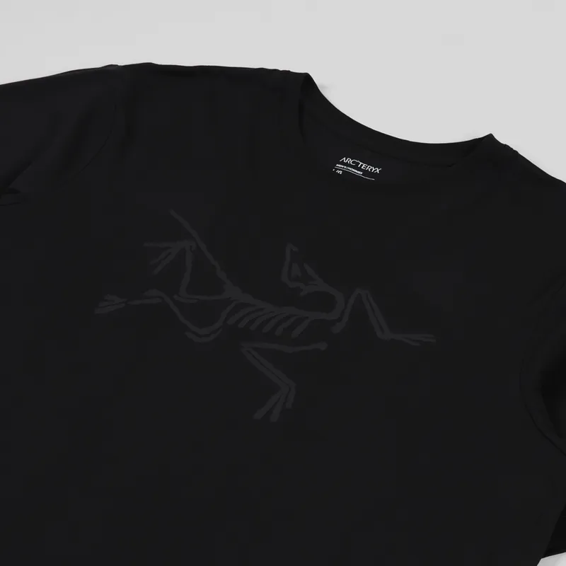 Arcteryx Mens Short Sleeve Archaeopteryx Logo T Shirt Black II