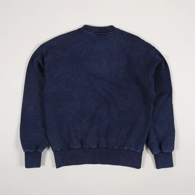 Aries Arise Mens No Problemo Acid Crew Neck Sweatshirt Blue