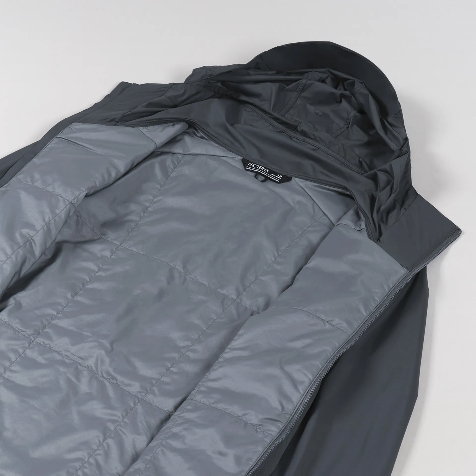 Arcteryx Mens Lightweight Atom SL Hoody Microchip Grey Jacket