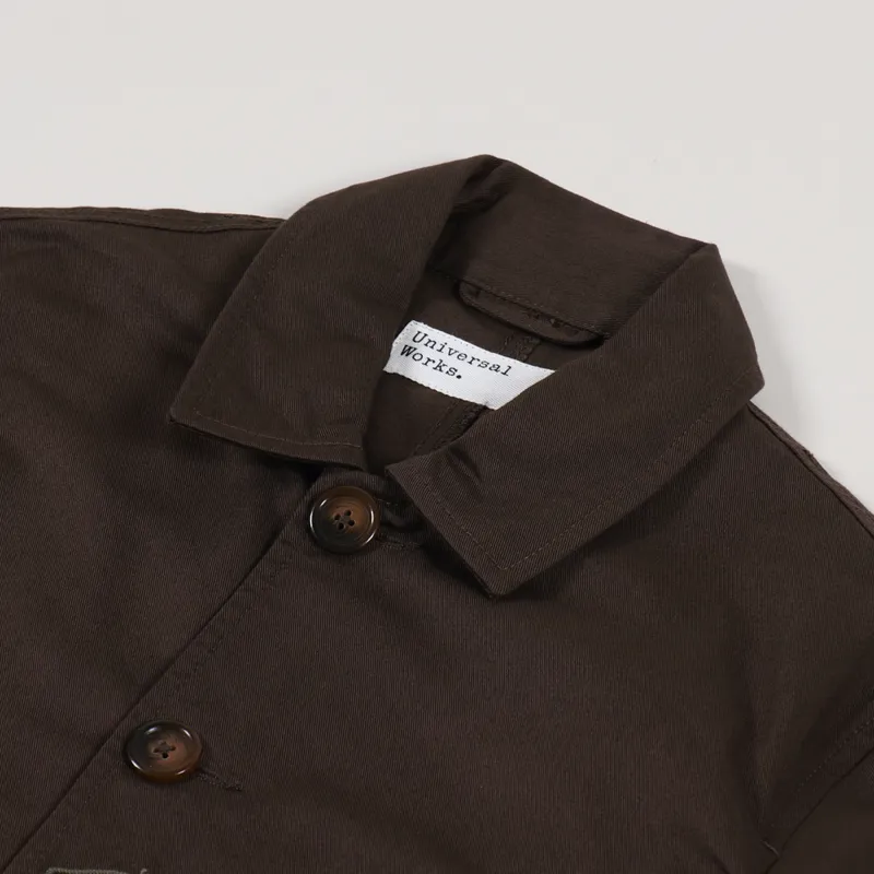 Universal Works Bakers Jacket Chocolate-8