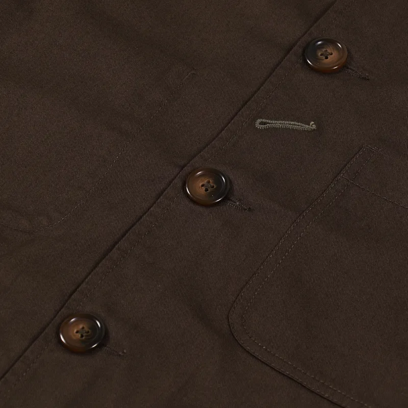 Universal Works Bakers Jacket Chocolate-7