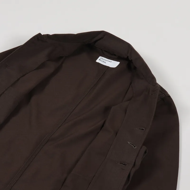 Universal Works Bakers Jacket Chocolate-4