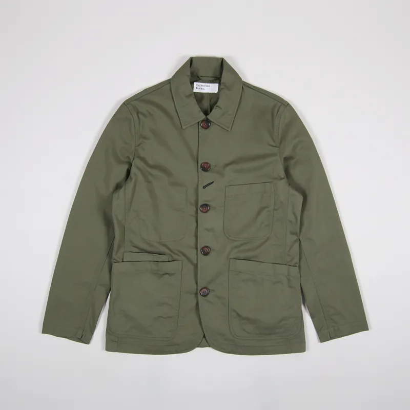 Universal Works Bakers Jacket Light Olive Twill