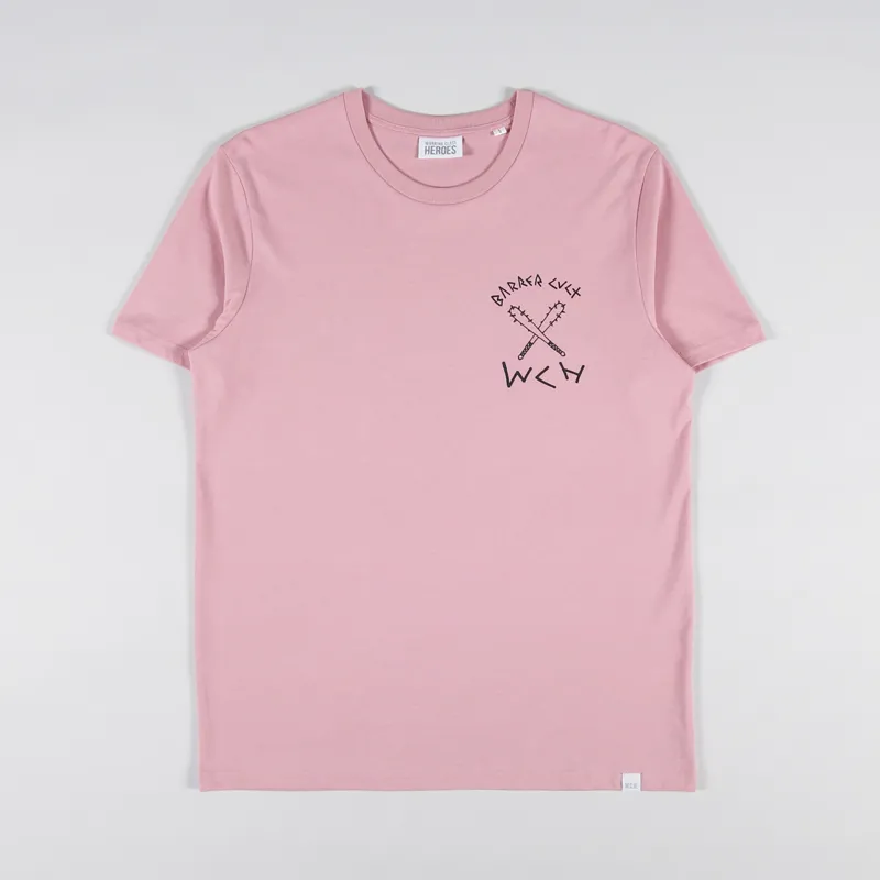 Working Class Heroes x Barrer Cvlt Regular Fit T Shirt Pink-1