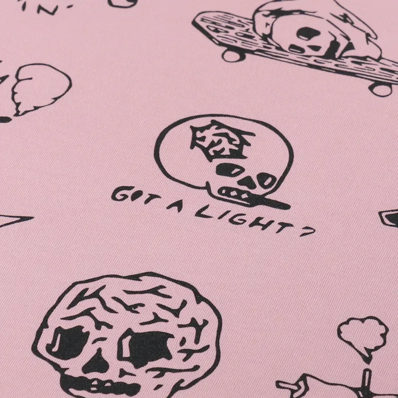 Working Class Heroes x Barrer Cvlt Regular Fit T Shirt Pink-5