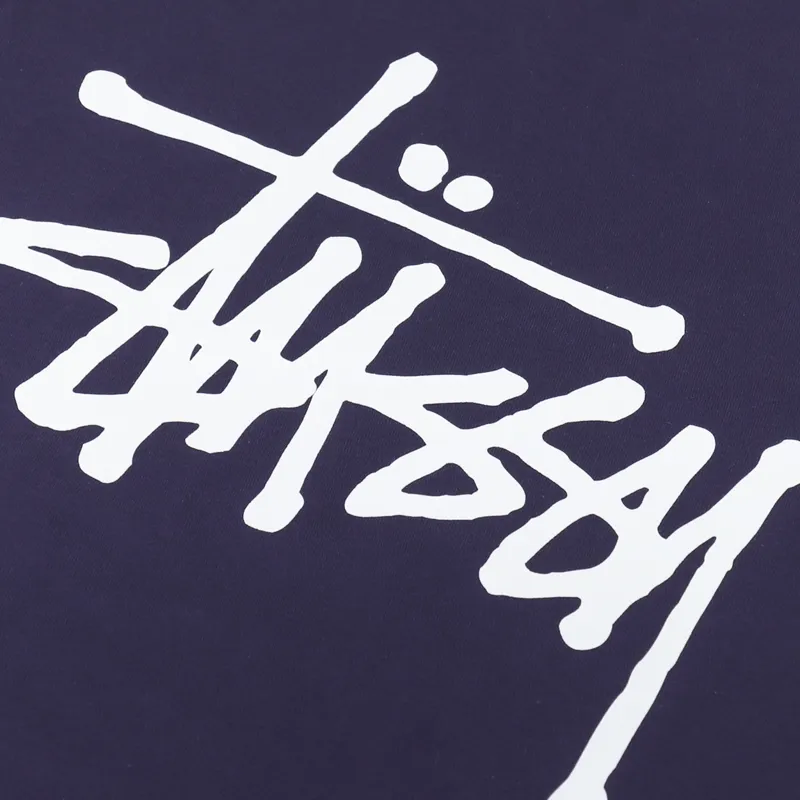 Stussy Basic T Shirt Navy-4