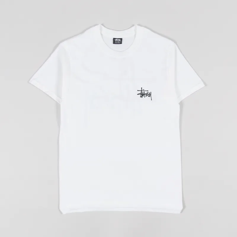 Stussy Basic T Shirt White-1