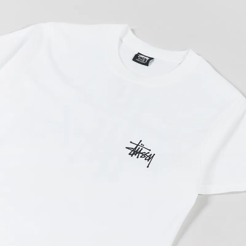 Stussy Basic T Shirt White-3