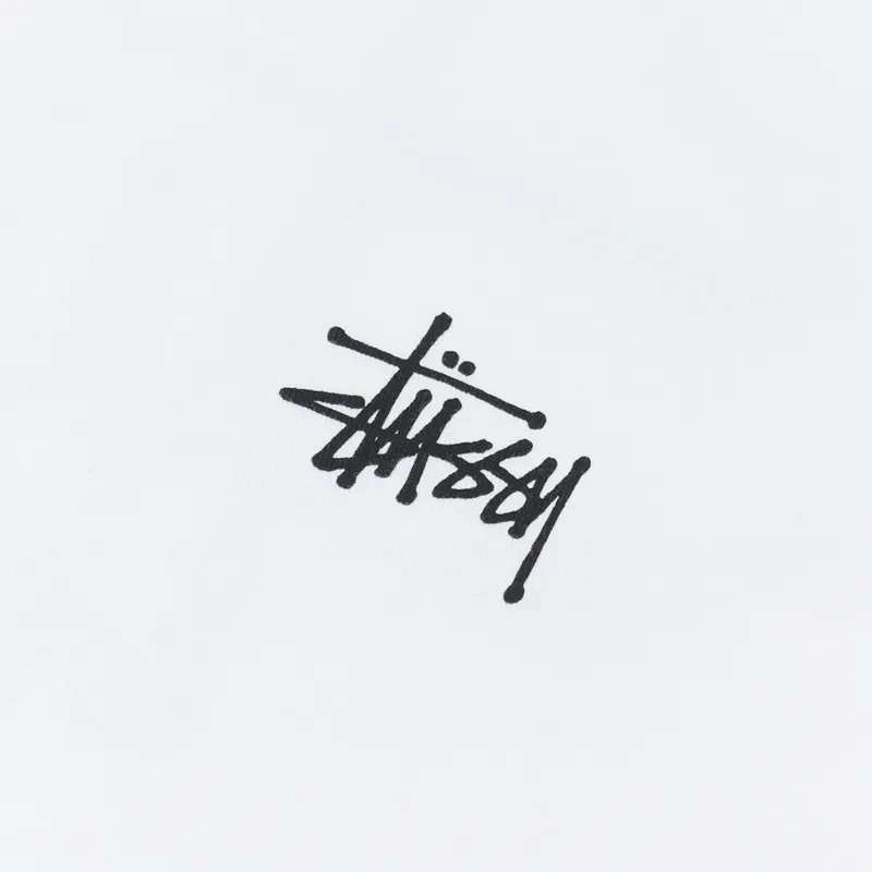 Stussy Basic T Shirt White-5