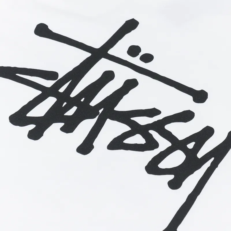 Stussy Basic T Shirt White-4