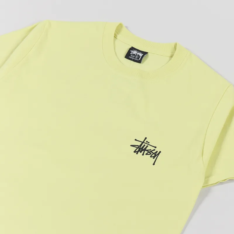 Stussy Basic T Shirt Yellow-3