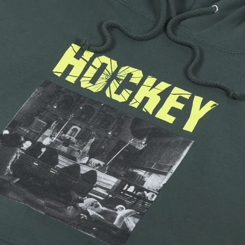 Hockey Skateboards Mens Battered Faith Hoodie Forest Green