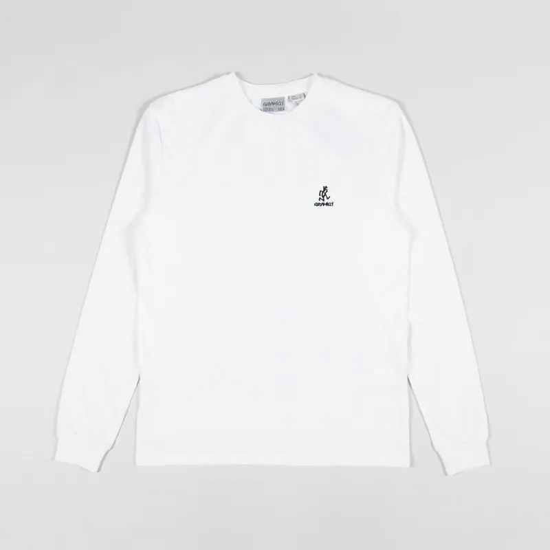 Gramicci Big Runningman Long Sleeve T Shirt White-1