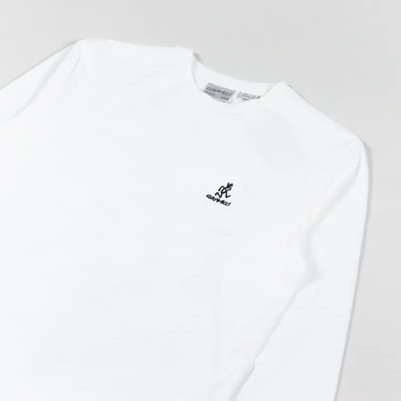 Gramicci Big Runningman Long Sleeve T Shirt White-3