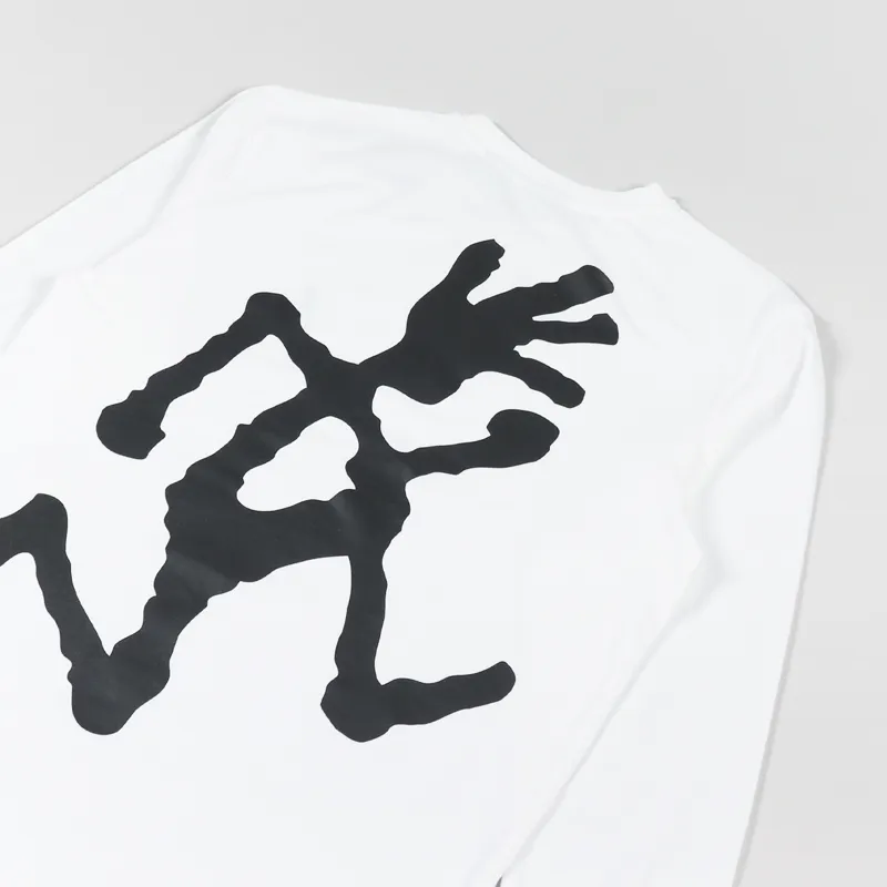 Gramicci Big Runningman Long Sleeve T Shirt White-2