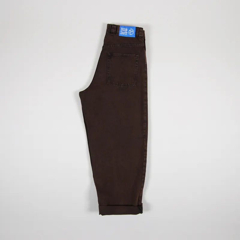 Polar Skate Co. Mens Big Boy Jeans Brown Black Denim Trousers