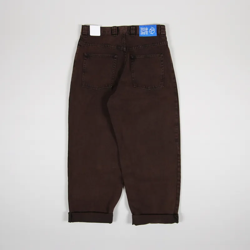 Polar Skate Co. Mens Big Boy Jeans Brown Black Denim Trousers