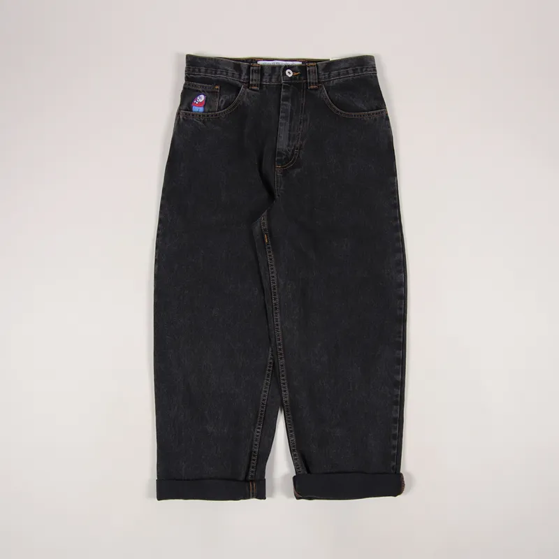 Polar Skate Co. Mens Denim Big Boy Jeans Washed Black