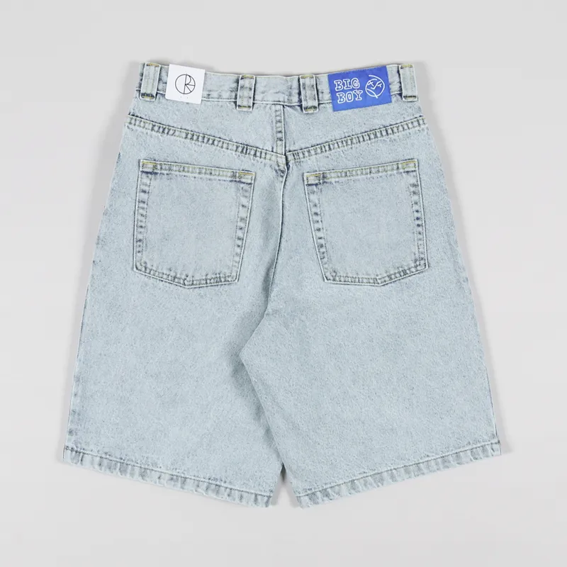Polar Skate Co. Mens Denim Big Boy Shorts Light Blue