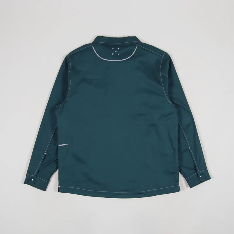 Pop Trading Company Big Pocket Shirt Dark Teal-2