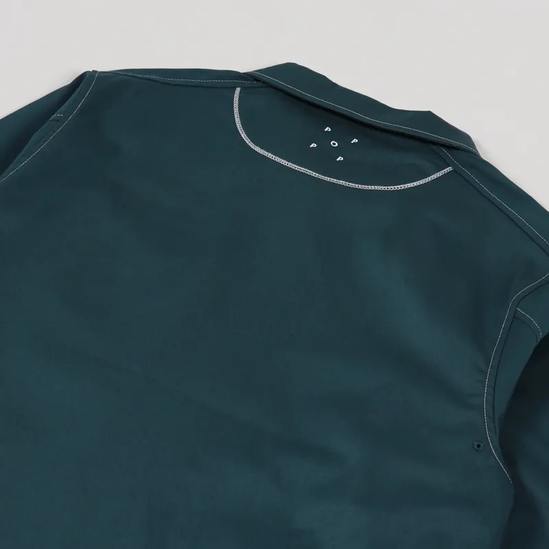 Pop Trading Company Big Pocket Shirt Dark Teal-4