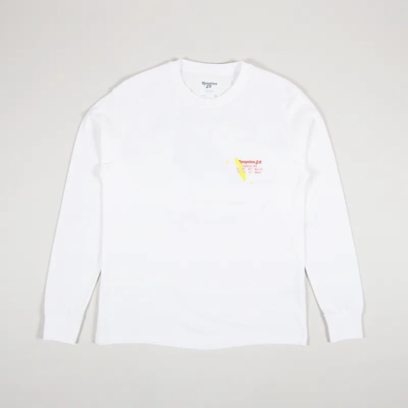 Reception Mogador Long Sleeve T Shirt White-1
