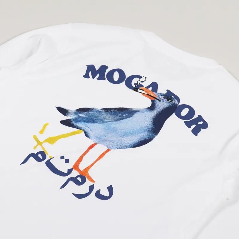 Reception Mogador Long Sleeve T Shirt White-2