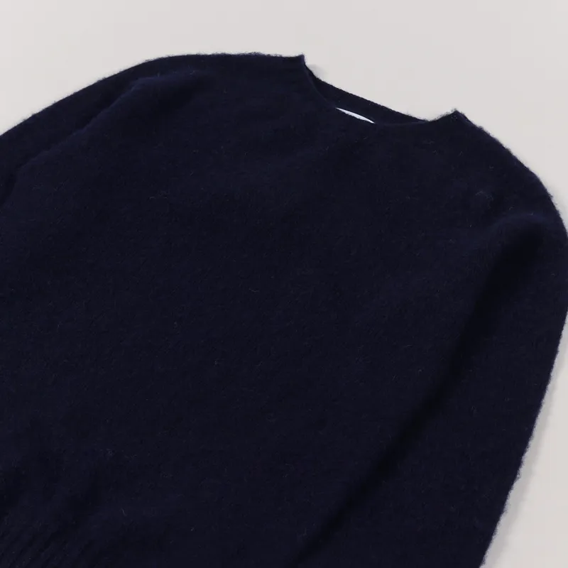 Norse Projects Birnir Brushed Lambswool Sweater Dark Navy-1