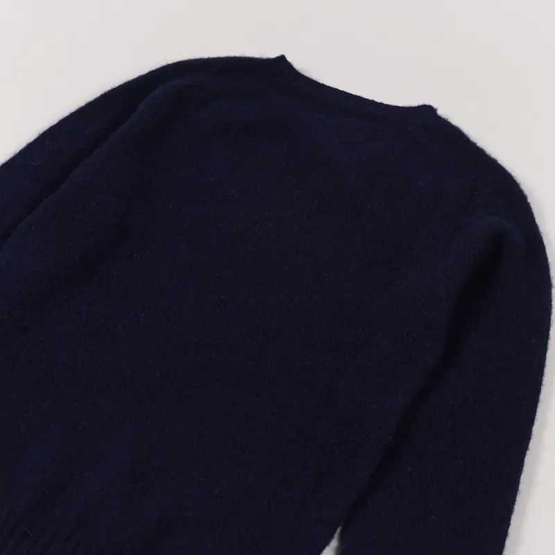 Norse Projects Birnir Brushed Lambswool Sweater Dark Navy-2