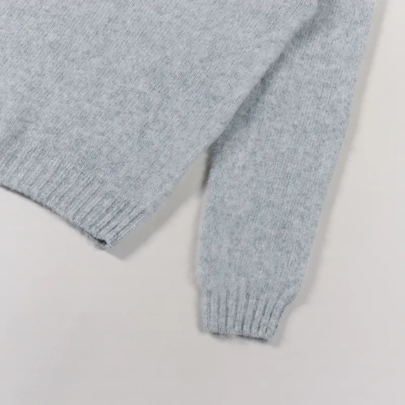 Norse Projects Birnir Brushed Lambswool Sweater Glacier Grey-4